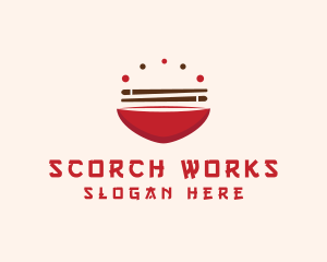 Asian Food Bowl Restaurant logo design