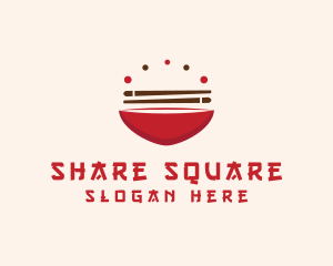 Asian Food Bowl Restaurant logo design