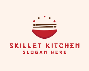 Asian Food Bowl Restaurant logo design