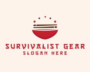 Asian Food Bowl Restaurant logo design