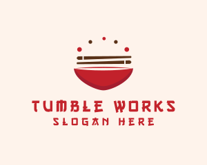 Asian Food Bowl Restaurant logo design