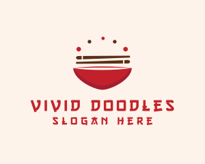 Asian Food Bowl Restaurant logo design