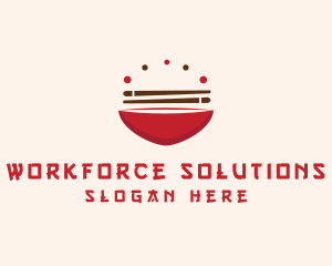 Asian Food Bowl Restaurant logo design