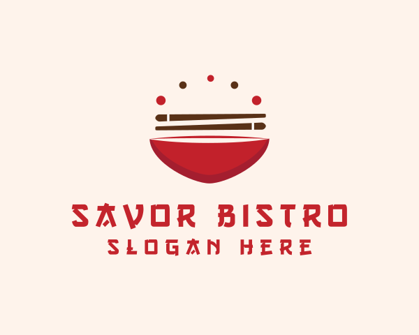 Red Sushi logo example 3