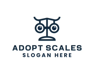 Eyeglasses Scale Law logo design