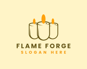 Relaxing Candle Light logo design