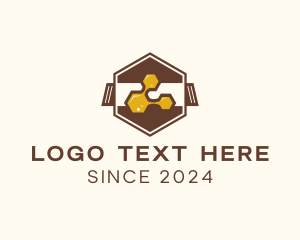 Hexagon Honey Honeycomb  logo