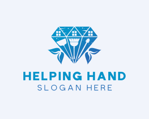 Diamond House Cleaning Logo