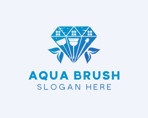 Diamond House Cleaning logo design