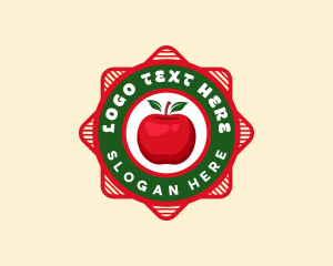 Nutritional Fruit Apple Logo