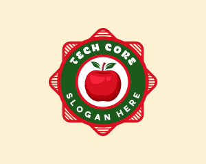 Nutritional Fruit Apple logo design