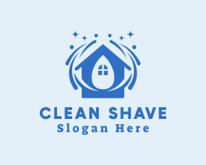 Home Cleaning Droplet logo design