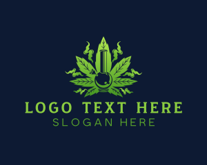 Marijuana Weed Bong Smoke logo