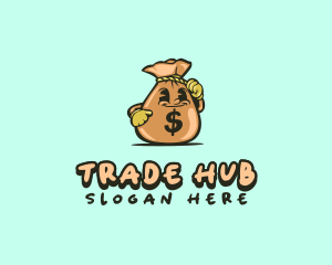 Dollar Money Bag logo design