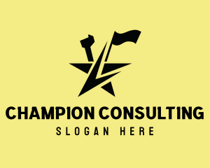 Leader Star Flag logo