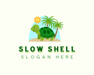 Sea Turtle Island logo design