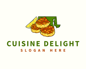 Maryland State Crab Cake logo design