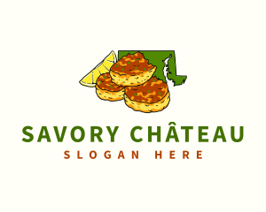 Maryland State Crab Cake logo design