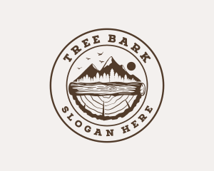 Wood Log Tree Forest logo