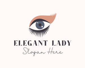 Lady Eyelash Beauty logo design