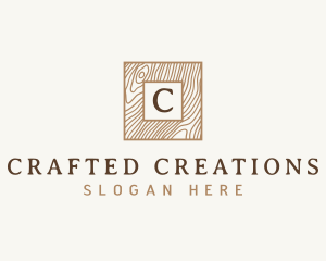 Wooden Carpentry Woodwork logo design