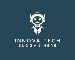 Heart Robot Tech logo design