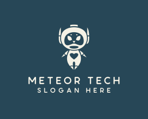 Heart Robot Tech logo design