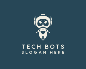 Heart Robot Tech logo design