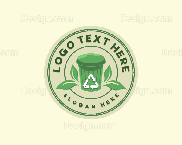 Recyclable Garbage Bin Logo