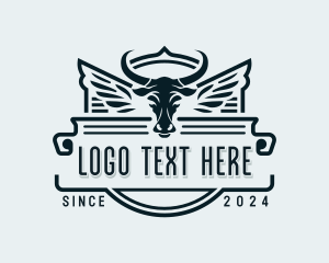 Bullfighting Rodeo Bull logo