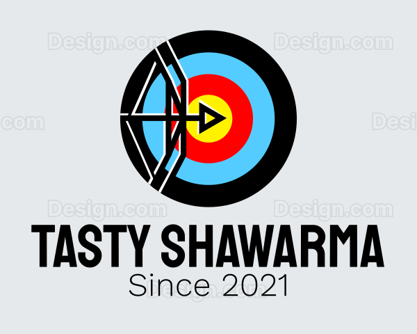 Archery Arrow Target Logo