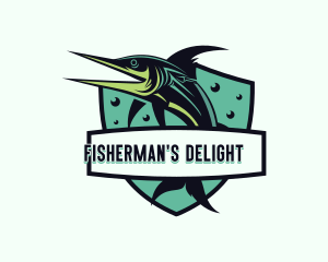 Swordfish Fishing Marina logo design