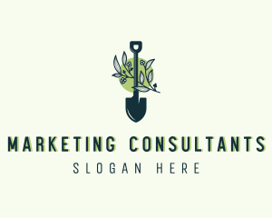 Plant Shovel Landscaping Logo