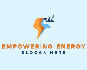 Lightning Plug Energy logo design