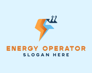 Lightning Plug Energy logo design