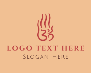 Fire Yoga Hand logo