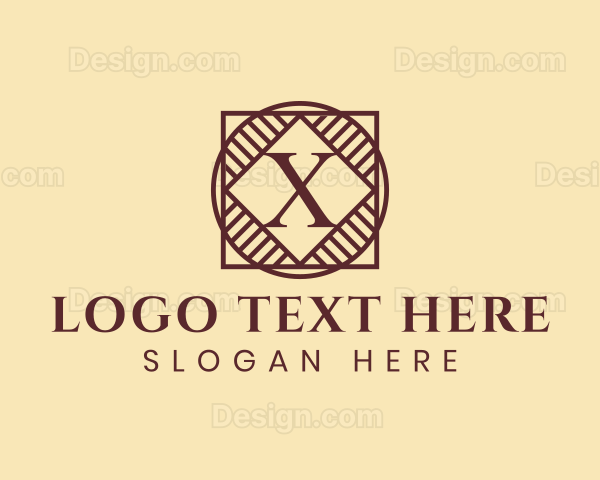 Stylish Elegant Business Letter X Logo