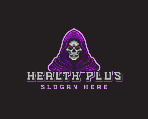 Gaming Hooded Grim Reaper Logo