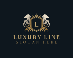 Luxury Horse Royal logo design