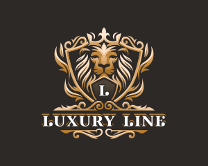 Lion King Crown logo design