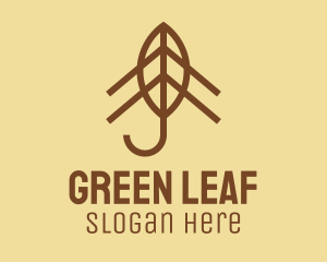 Brown Leaf House  logo design