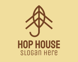 Brown Leaf House  logo design