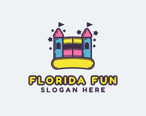 Kiddie Bounce Castle logo design