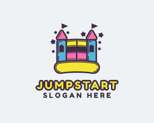 Kiddie Bounce Castle logo design