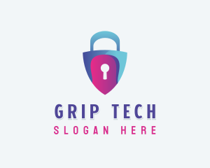 Cybersecurity Software Tech logo design