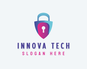 Cybersecurity Software Tech logo design