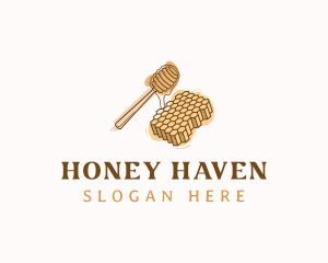 Sweet Honey Honeycomb logo design