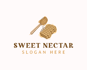 Sweet Honey Honeycomb logo design