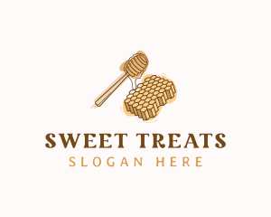 Sweet Honey Honeycomb logo design