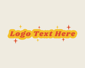 Retro Sparkling  Business Logo